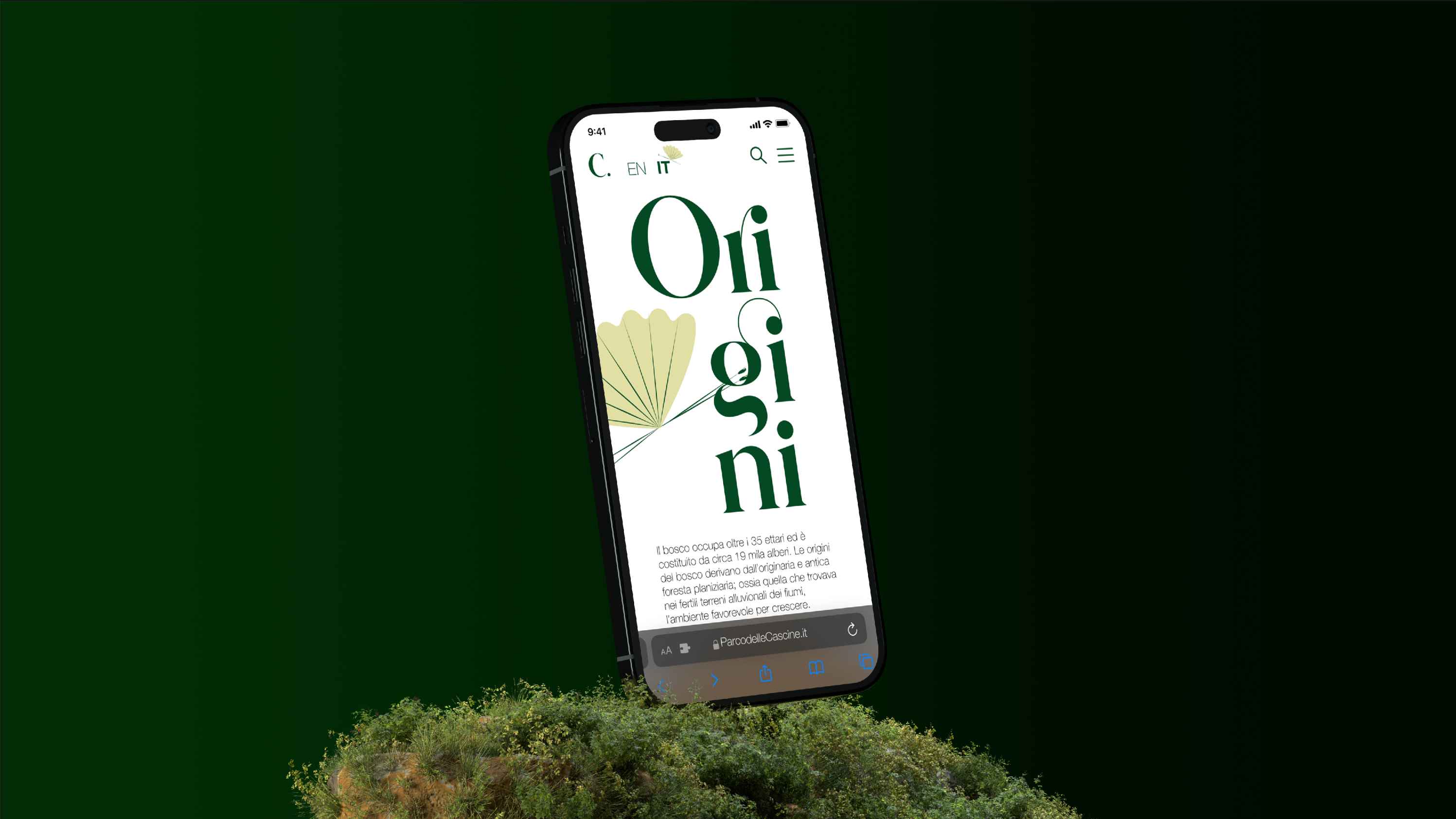 Cascine digital project screen