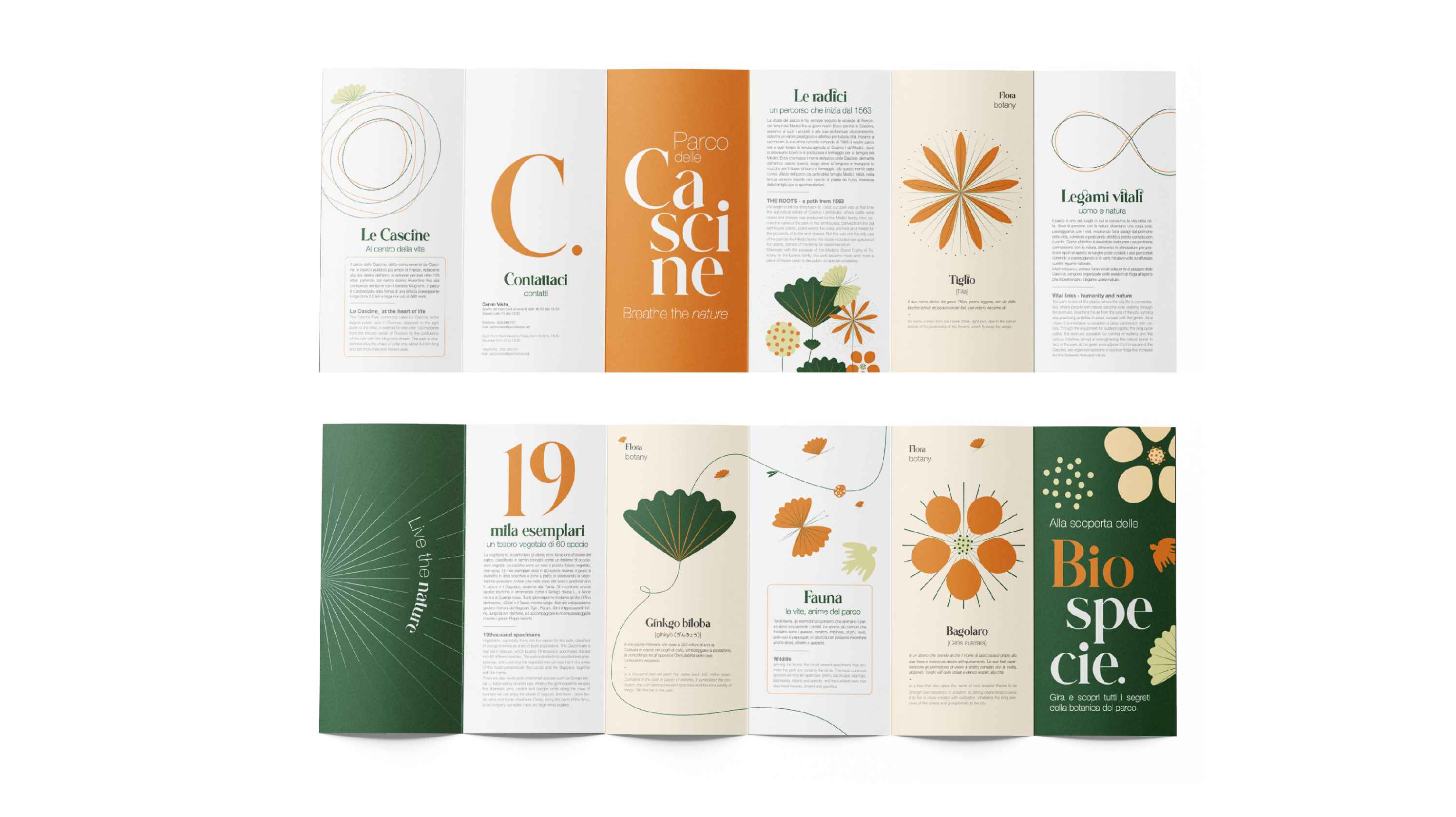 Cascine fold-out leaflet