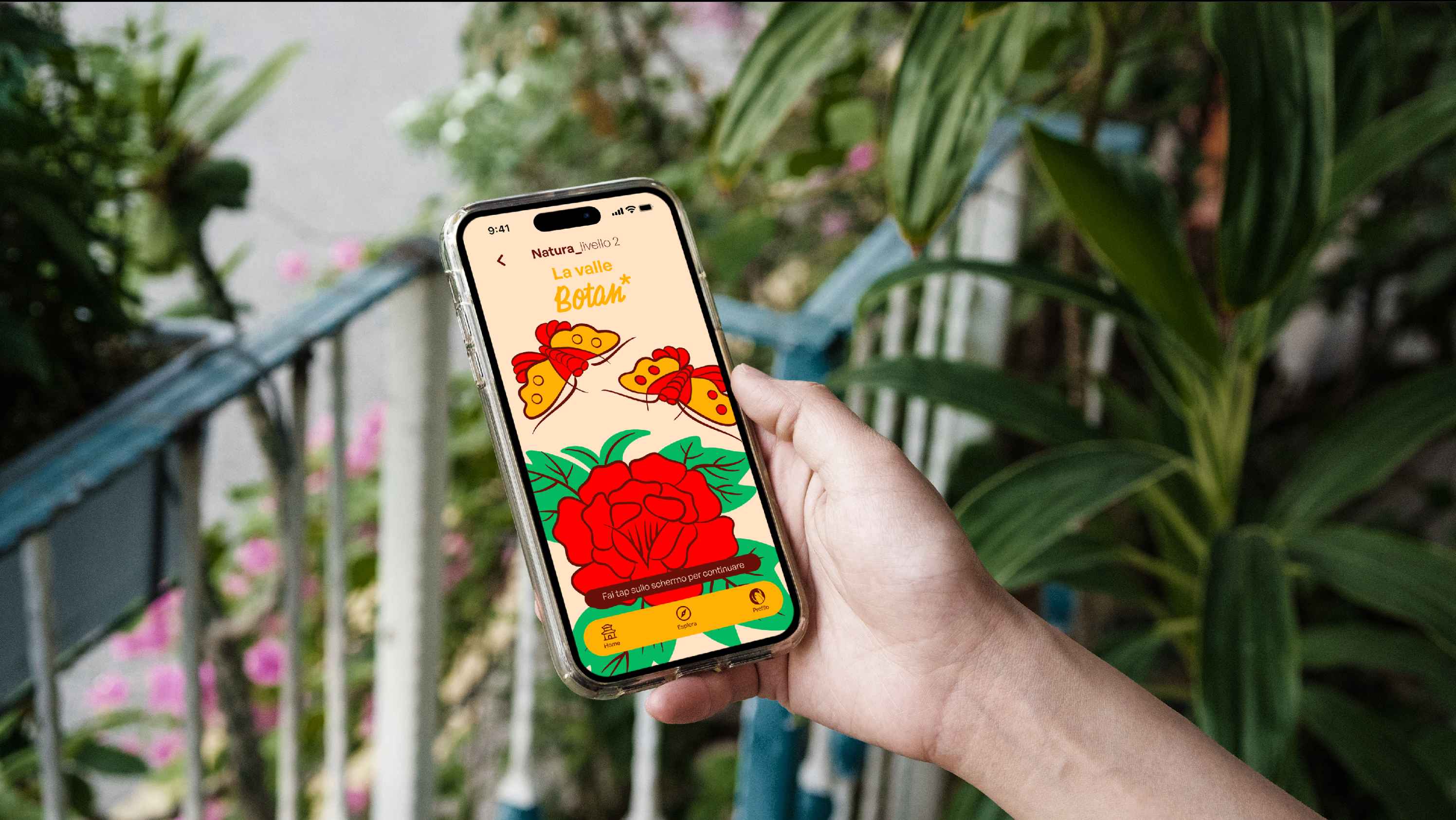 Hanafuda level nature screen