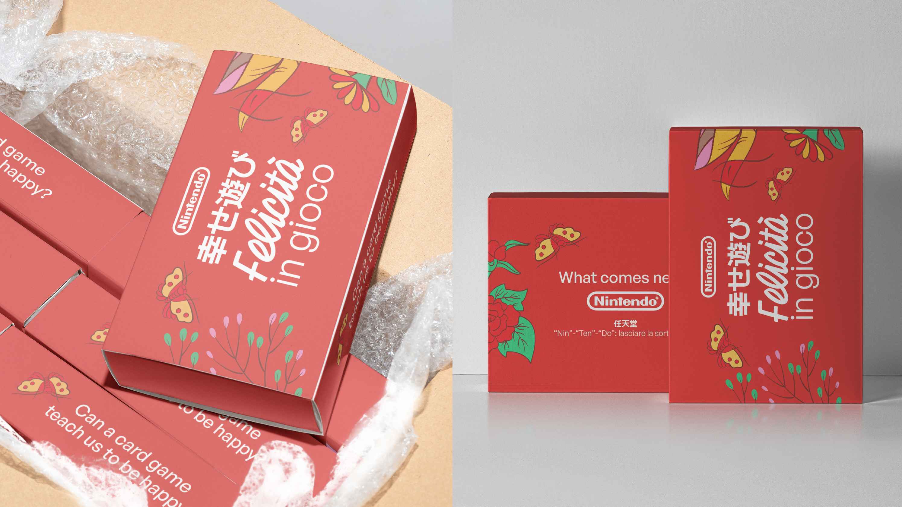Hanafuda board game box and playing cards