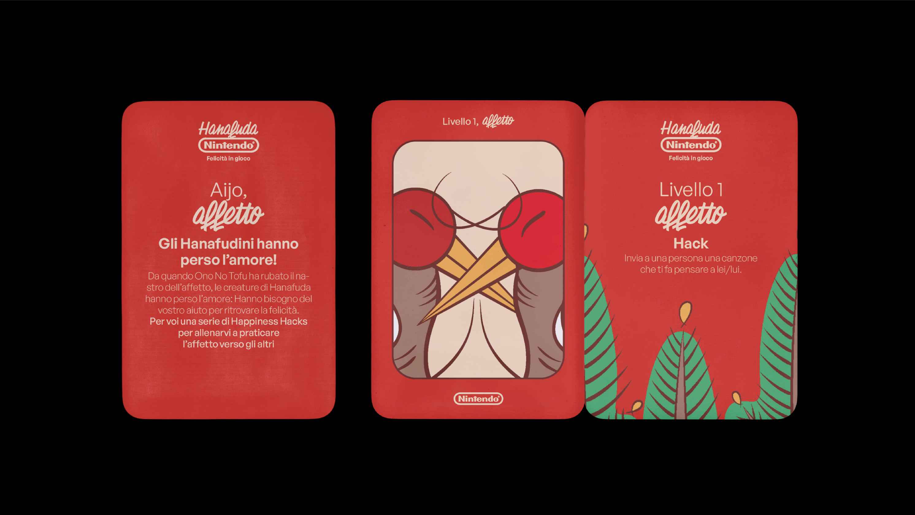 Hanafuda red playing cards
