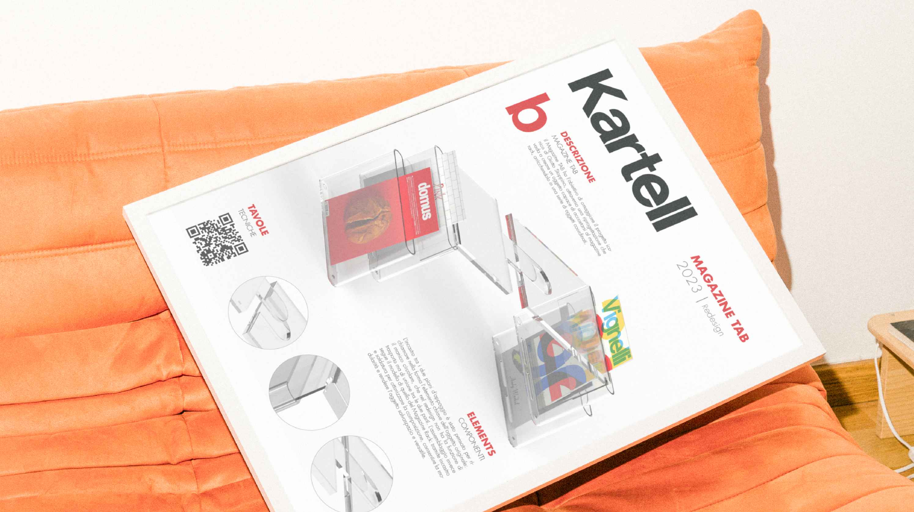 Kartell Magazine Tab project background
